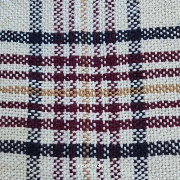 Sézane Scarf Tweedy Chunky Plaid Wool Alpaca - Picture 4 of 16